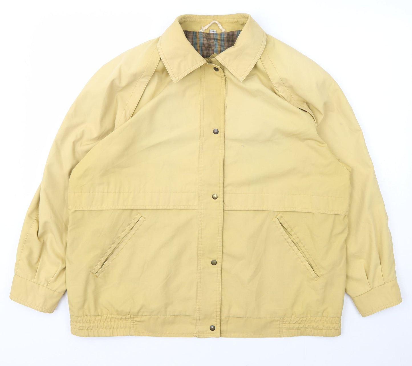 Telemac Womens Beige   Jacket  Size 14  Snap