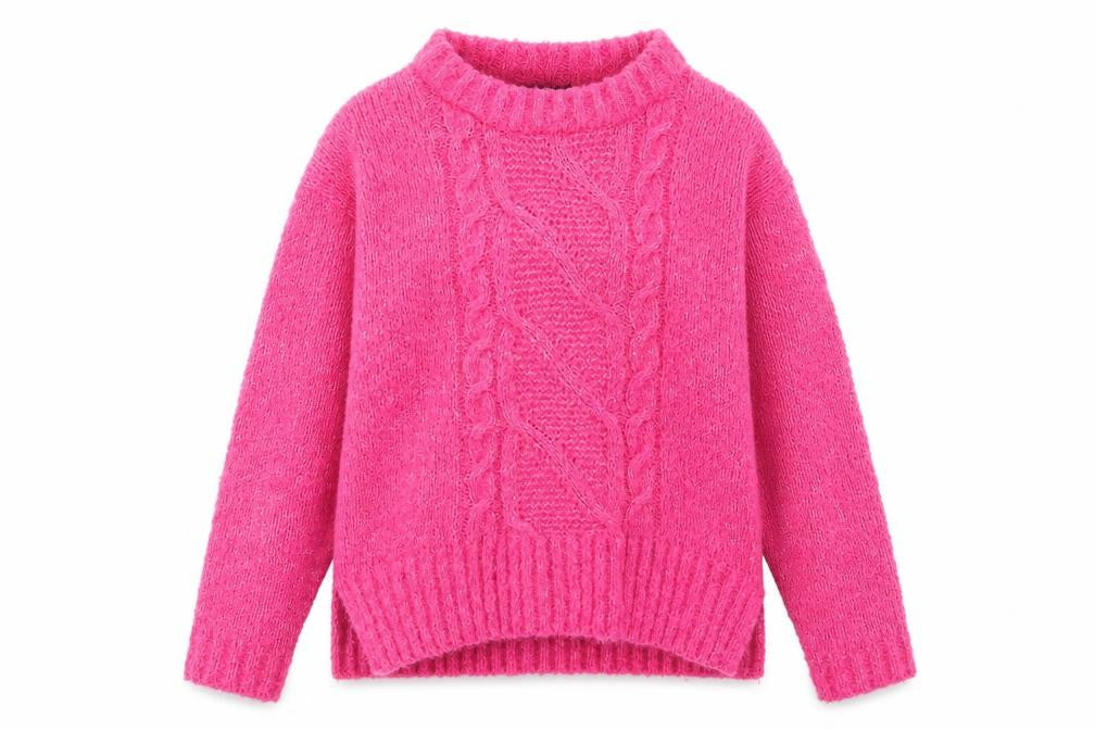 George Womens Pink Boat Neck  Polyester Pullover Jumper Size S