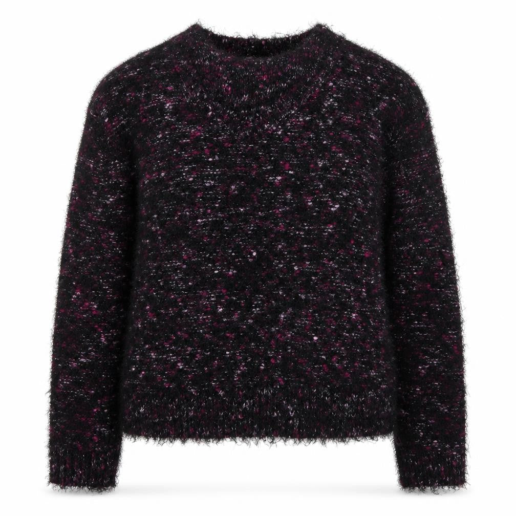 TU Womens Black V-Neck  Acrylic Pullover Jumper Size 12