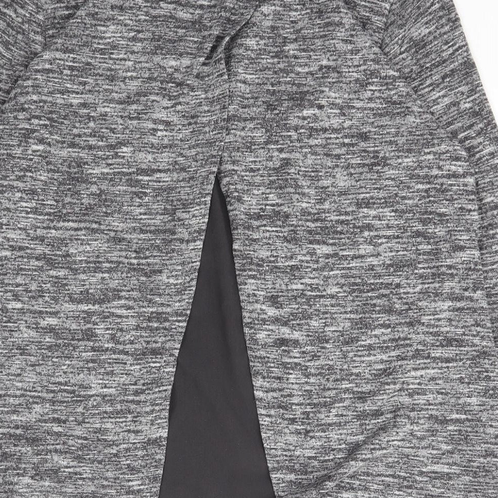 Viz a Viz Womens Grey Boat Neck  Polyester Pullover Jumper Size 12