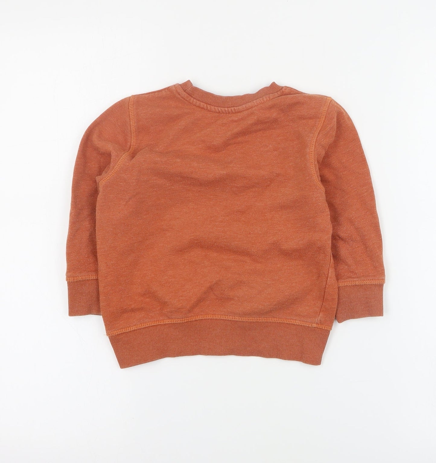 George Boys Brown  Cotton Pullover Sweatshirt Size 2-3 Years  Pullover