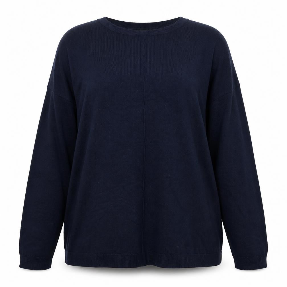 Primark Womens Blue Round Neck  Viscose Pullover Jumper Size 12
