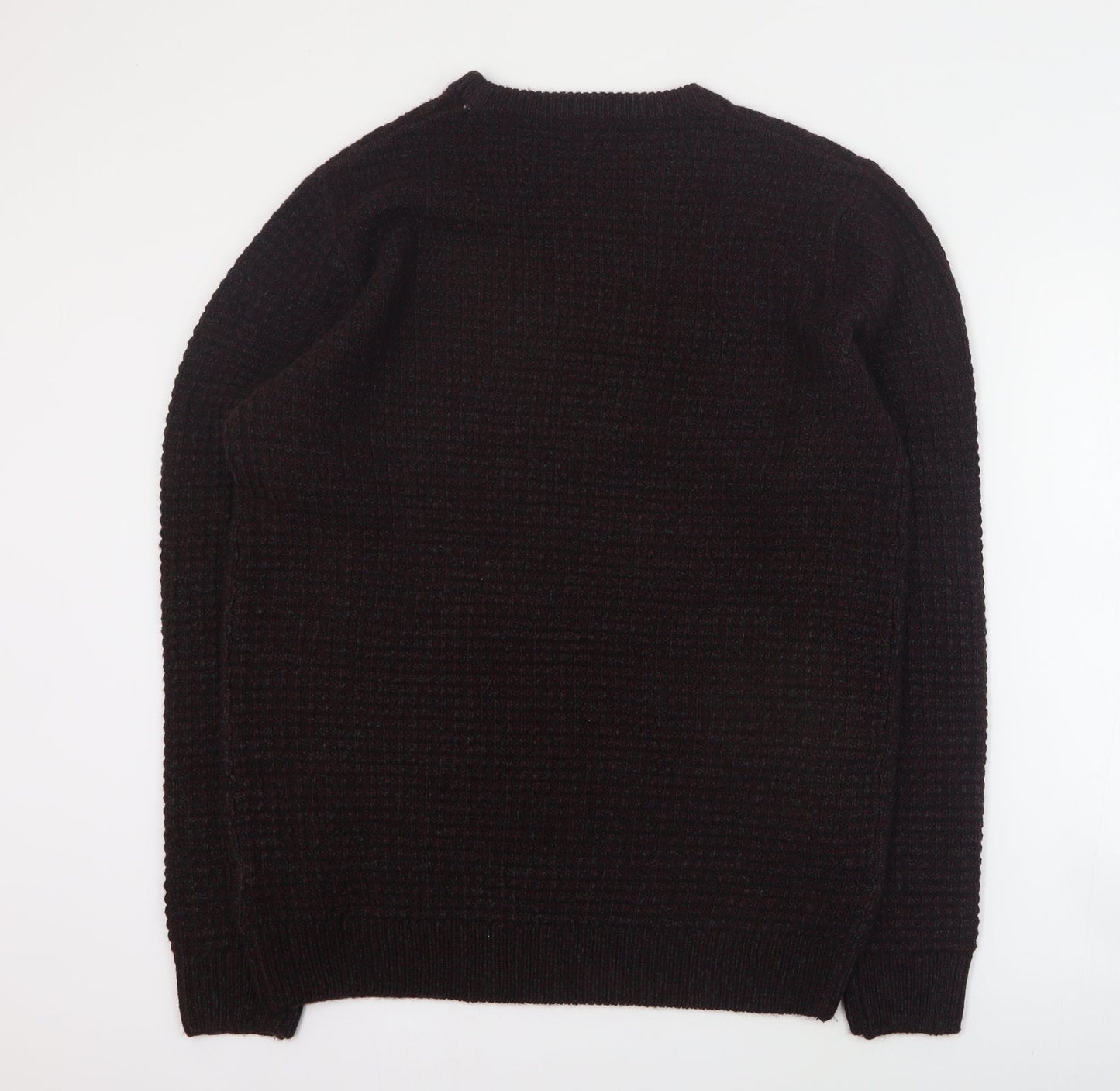 Matalan Mens Red Round Neck  Acrylic Pullover Jumper Size L
