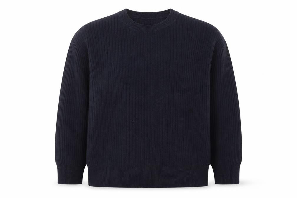 Marks & Spencer Womens Blue Round Neck  Acrylic Pullover Jumper Size 12