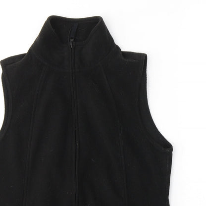 Preloved F&F  Womens Black  Polyester Full Zip Sweatshirt Size 12  Zip - Detail