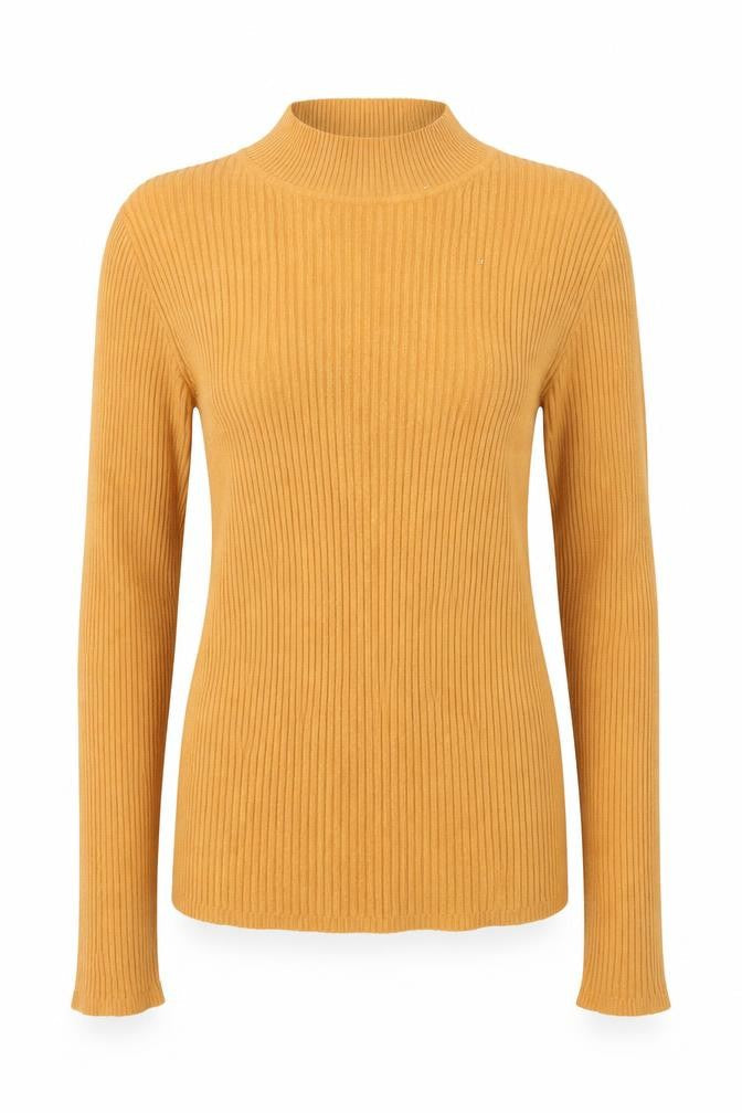 Primark Womens Yellow Round Neck  Viscose Pullover Jumper Size S