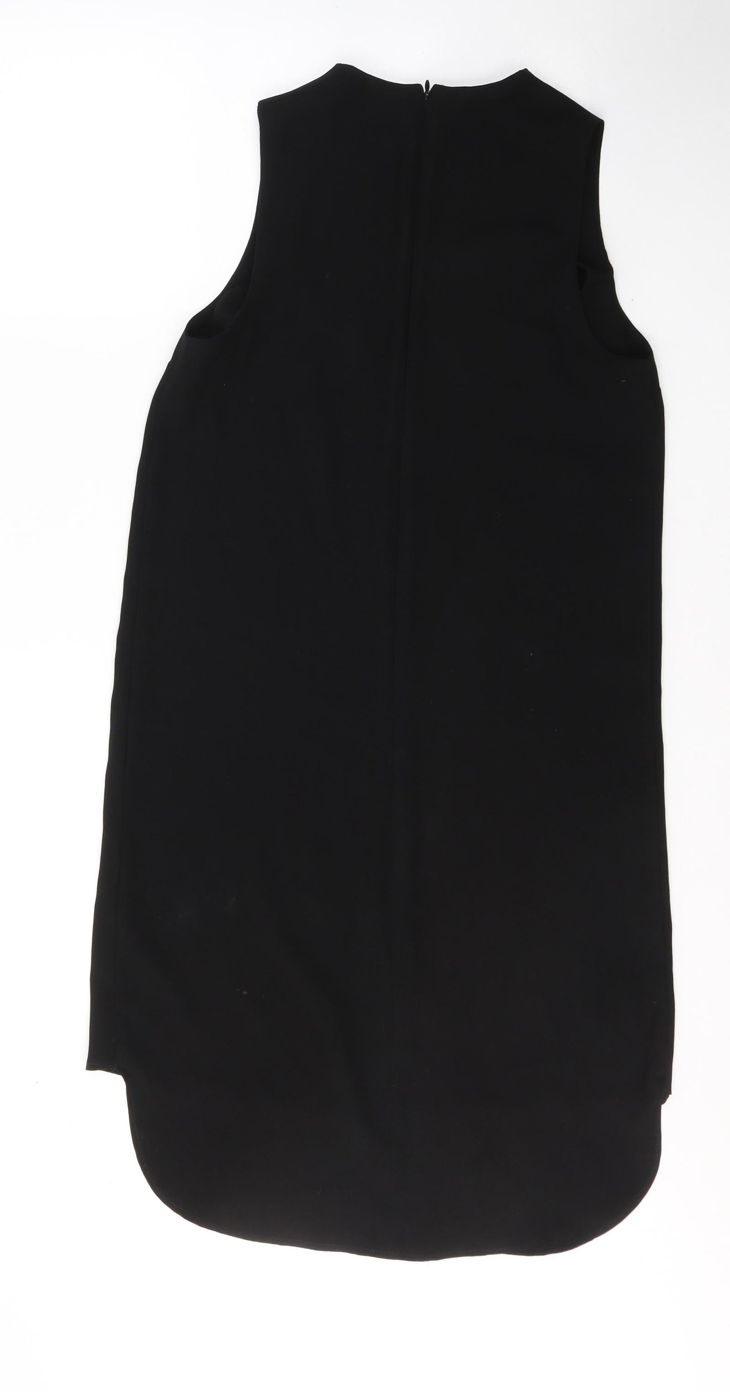 Topshop Womens Black  Polyester Tank Dress  Size 6  Round Neck Pullover