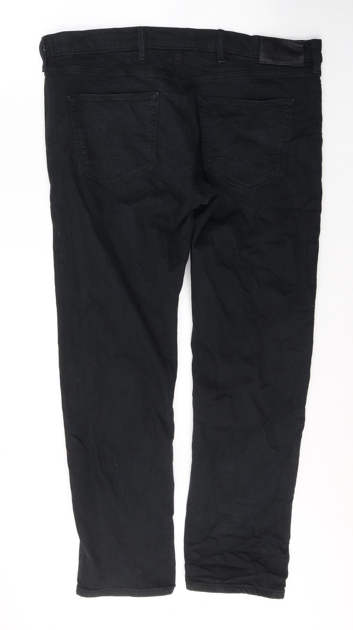 Marks and Spencer Womens Black  Cotton Skinny Jeans Size 38 in L31 in Regular Button