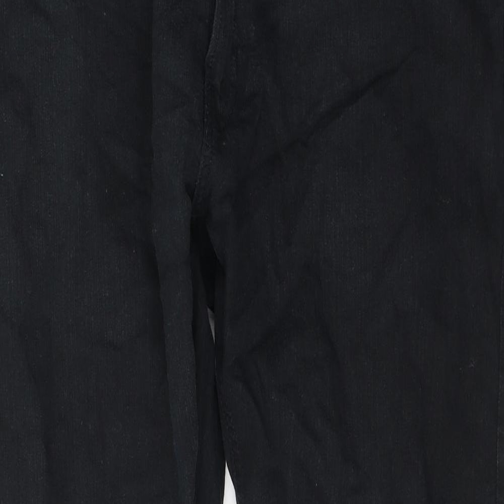 Marks and Spencer Womens Black  Cotton Skinny Jeans Size 38 in L31 in Regular Button
