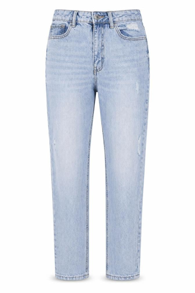VERO MODA Womens Blue  100% Cotton Straight Jeans Size 25 in L30 in Regular Zip