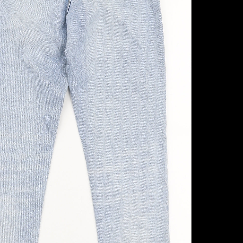VERO MODA Womens Blue  100% Cotton Straight Jeans Size 25 in L30 in Regular Zip