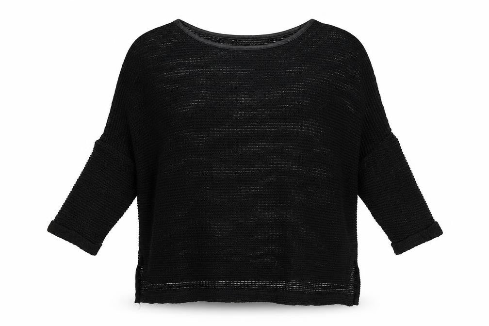 Atmosphere Womens Black Round Neck  Polyester Pullover Jumper Size 6