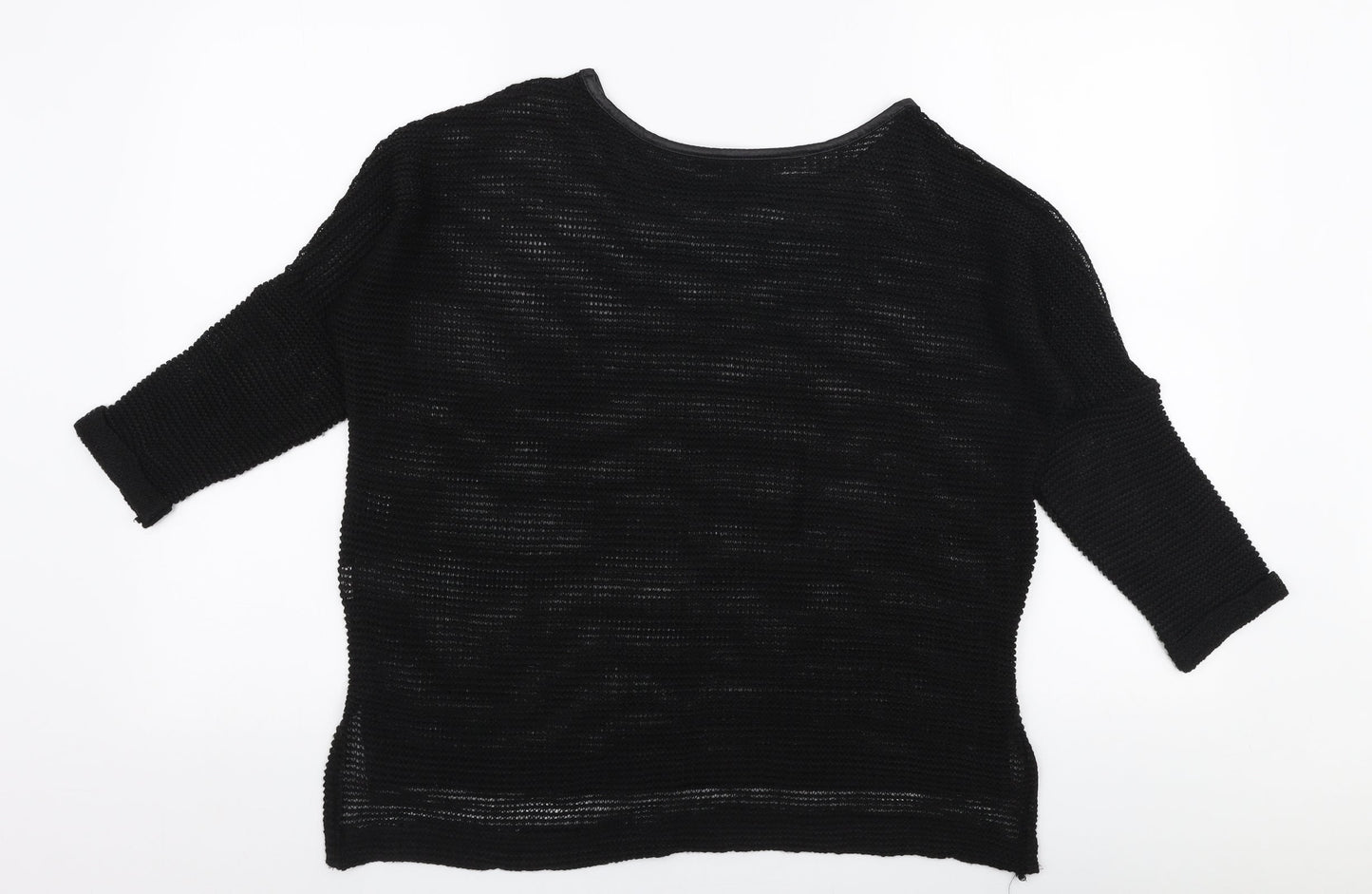 Atmosphere Womens Black Round Neck  Polyester Pullover Jumper Size 6
