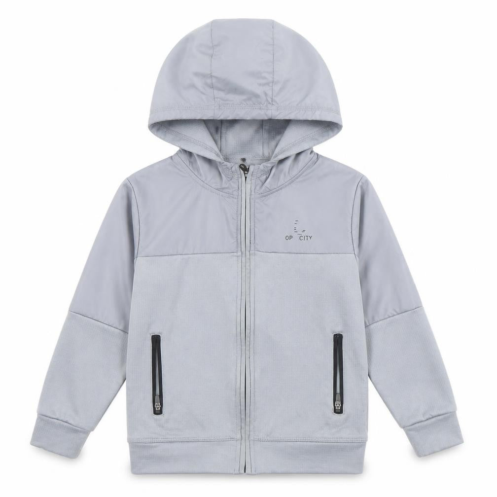 Urban Dept Boys Grey  Polyester Full Zip Hoodie Size 4 Years  Zip