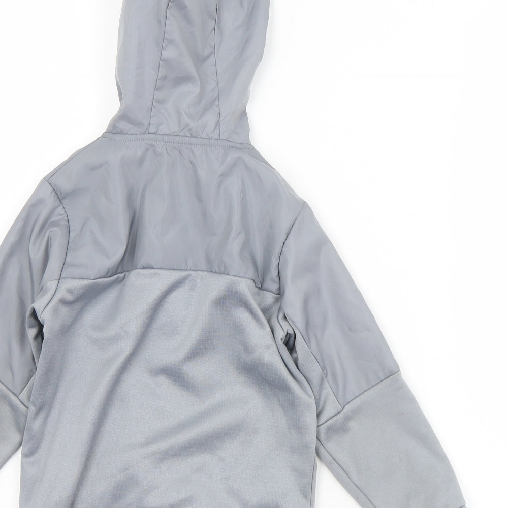 Urban Dept Boys Grey  Polyester Full Zip Hoodie Size 4 Years  Zip