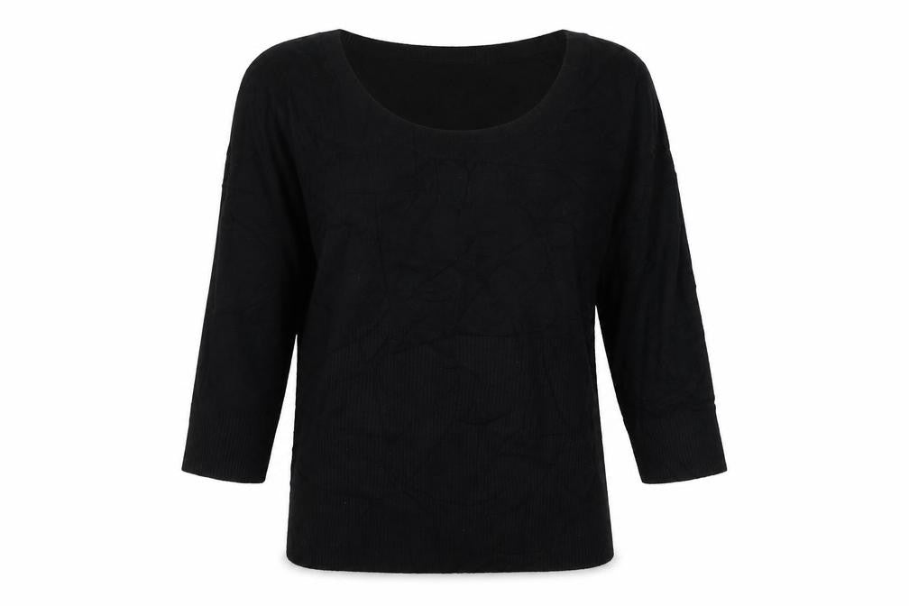 Principles Womens Black Round Neck  Viscose Pullover Jumper Size 12