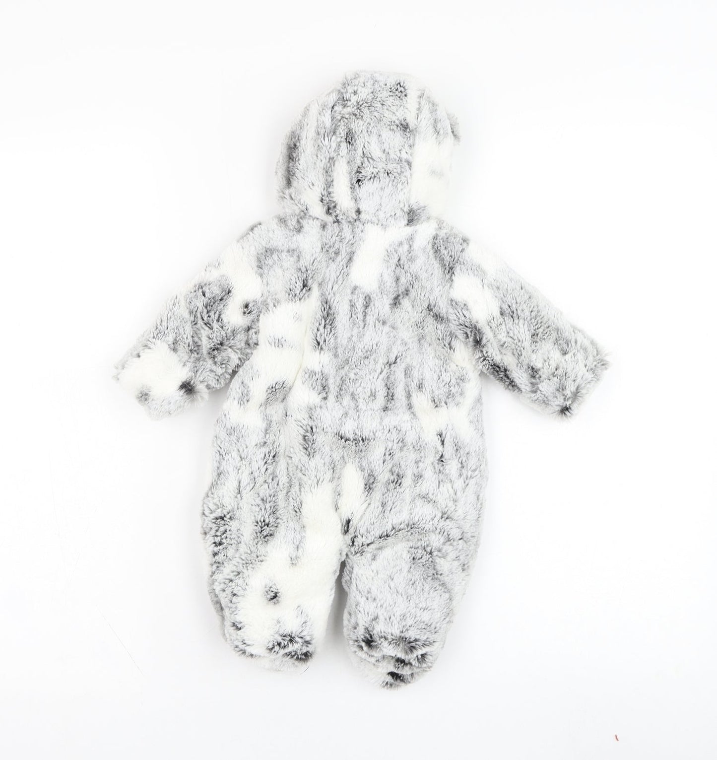 Cutie Couture Baby Grey Solid Polyester Robe One Piece Size 0-3 Months  Zip