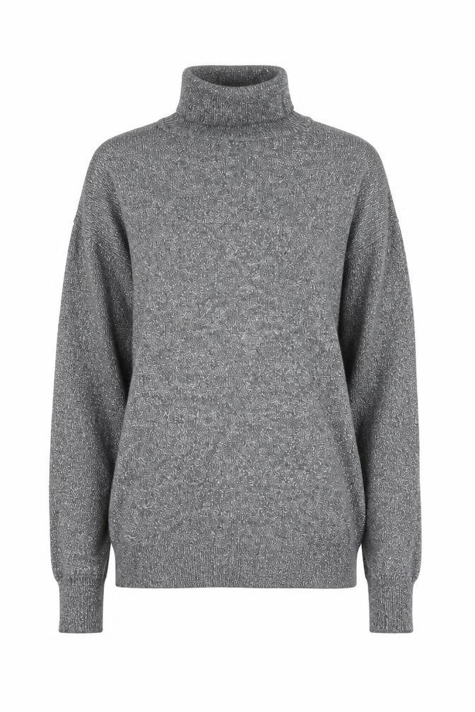Atmosphere Womens Silver Roll Neck  Polyester Pullover Jumper Size 6