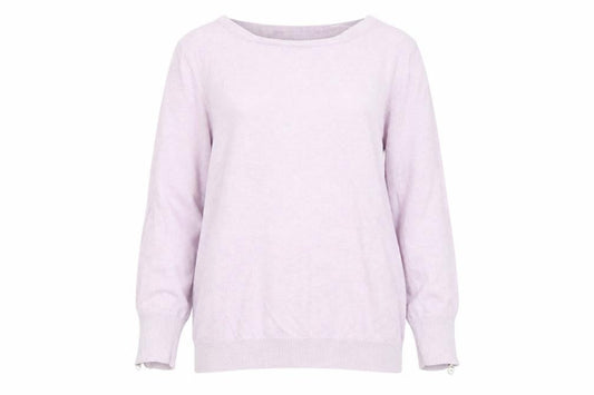Warehouse Womens Purple Round Neck  Cotton Pullover Jumper Size 12