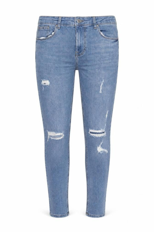 Denim & Co. Womens Blue  Cotton Skinny Jeans Size 36 in L32 in Regular