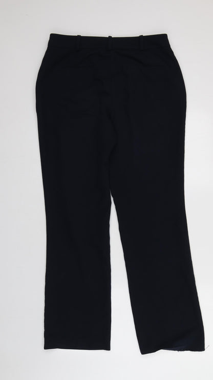 Preloved Dunnes Stores Womens Blue  Polyester Carrot Trousers Size 12 L27 in Regular - Back