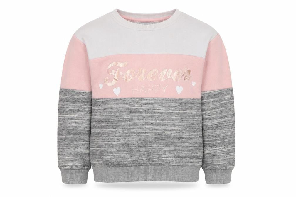 Primark Girls Grey  Polyester Pullover Sweatshirt Size 5-6 Years