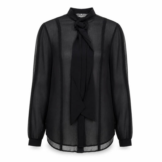 V By Very Womens Black  Polyester Jersey Button-Up Size M Halter
