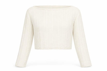 ASOS Womens White Round Neck  Acrylic Pullover Jumper Size 12