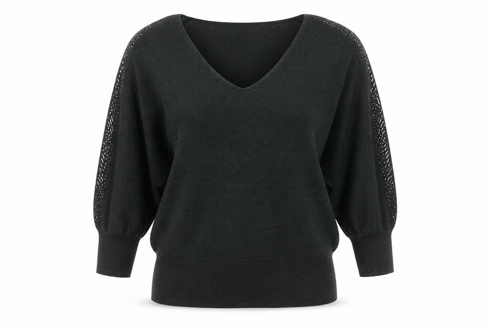 NEXT Womens Green V-Neck  Viscose Pullover Jumper Size 12