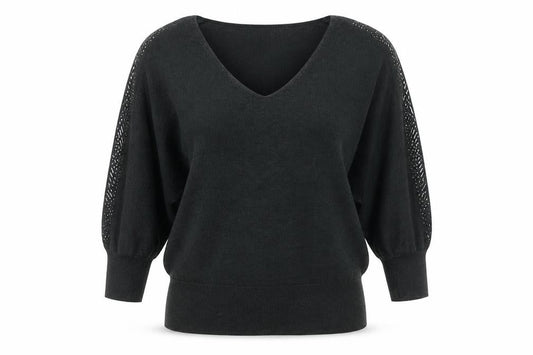 Next Womens Green V-Neck  Viscose Pullover Jumper Size 12