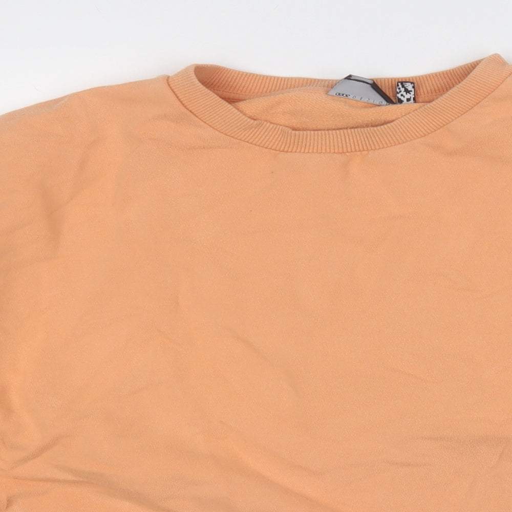 ASOS Mens Orange  Polyester Pullover Sweatshirt Size L