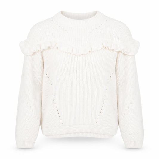 Per Una Womens White Round Neck  Acrylic Pullover Jumper Size 10