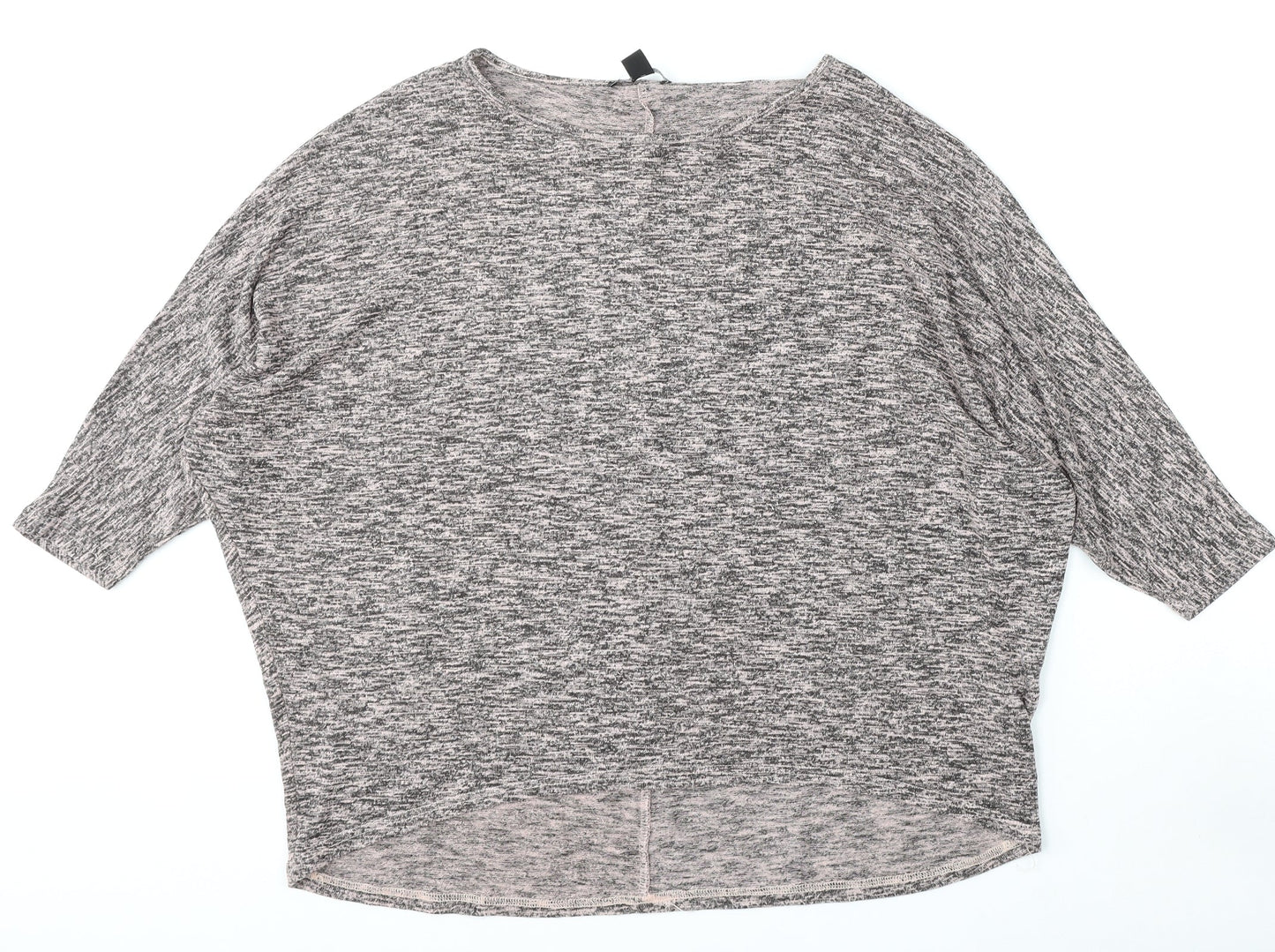 New Look Womens Pink Round Neck  Viscose Pullover Jumper Size L