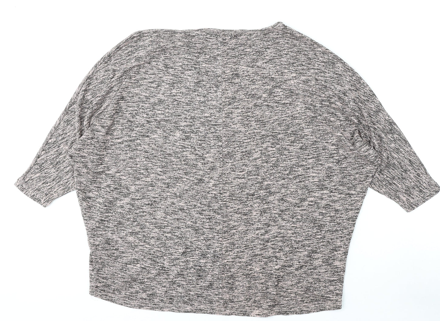 New Look Womens Pink Round Neck  Viscose Pullover Jumper Size L