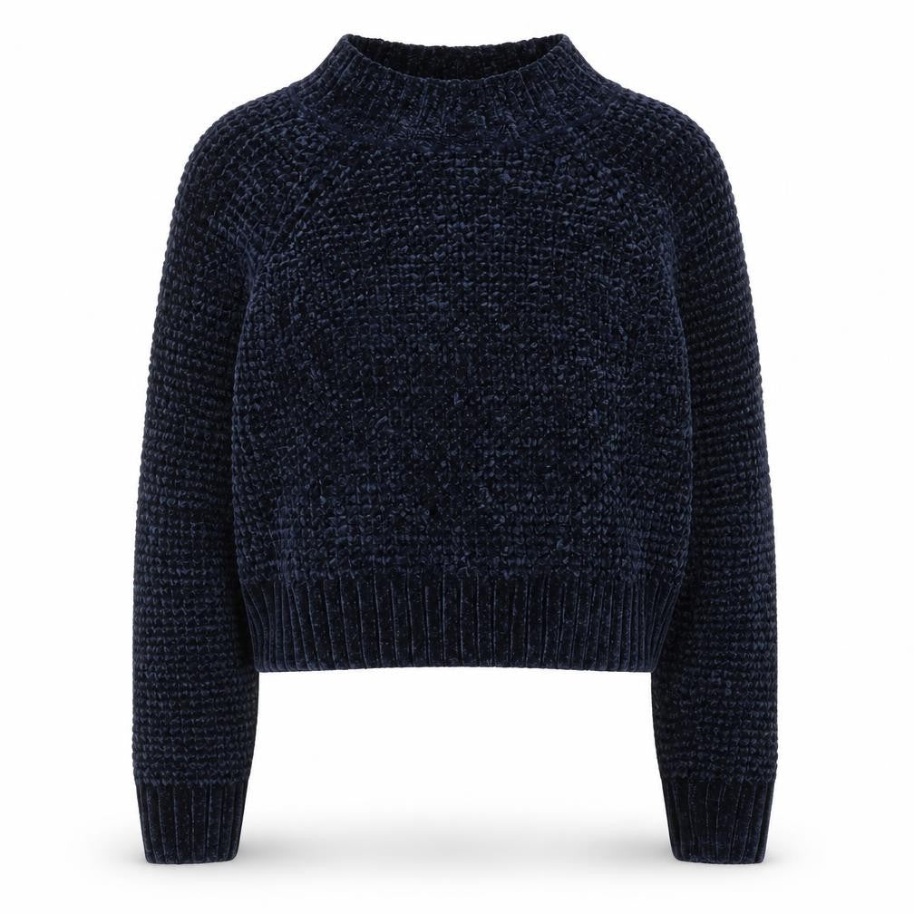 H&M Womens Blue Round Neck  Polyester Pullover Jumper Size M