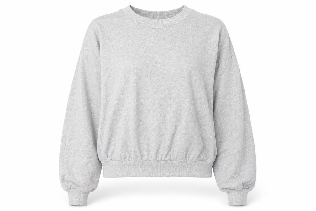Pull&Bear Womens Grey  Cotton Pullover Sweatshirt Size L