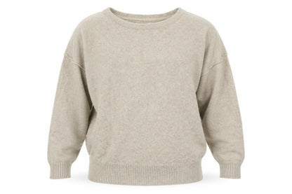 H&M Mens Beige Round Neck  Cotton Pullover Jumper Size L
