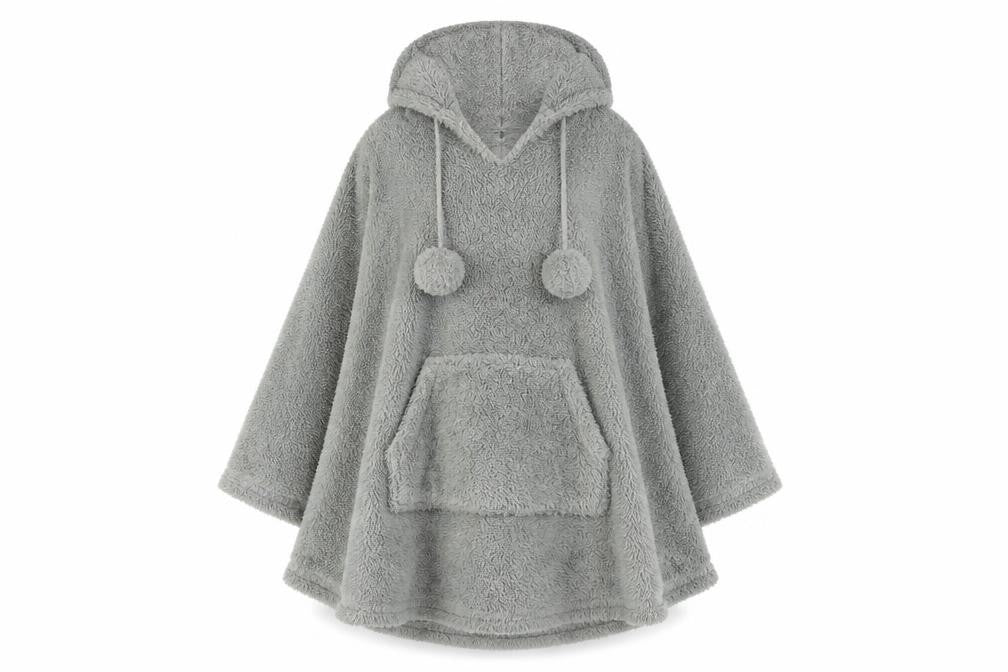 Primark Womens Grey Solid Polyester Kaftan Robe Size S
