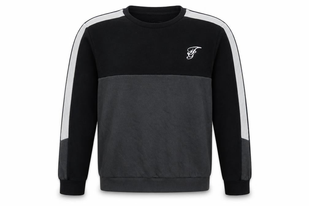 Studio Retail Mens Black  Cotton Pullover Sweatshirt Size M