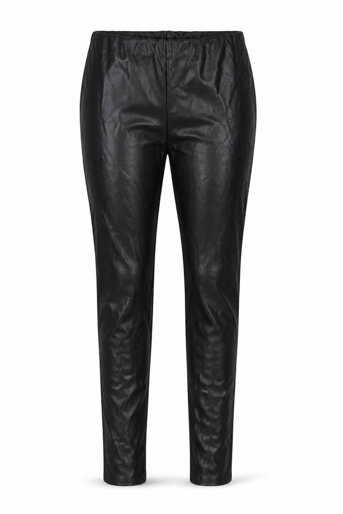 PRETTY LITTLE THING  Womens Black  Polyurethane Jegging Trousers Size 8 L35 in Regular