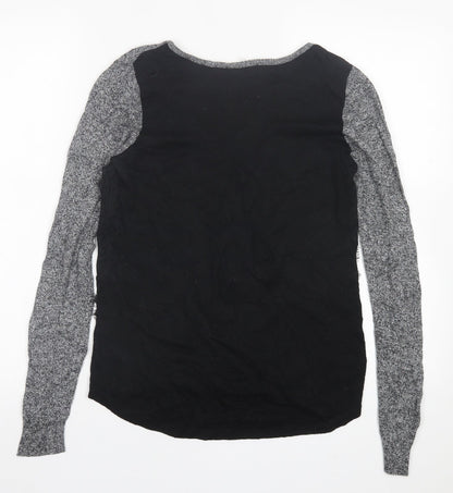 George Womens Grey Crew Neck  Nylon Pullover Jumper Size 10