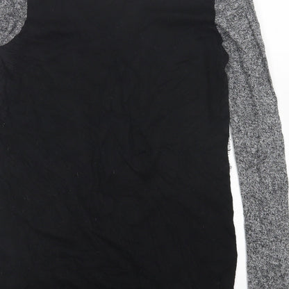 George Womens Grey Crew Neck  Nylon Pullover Jumper Size 10