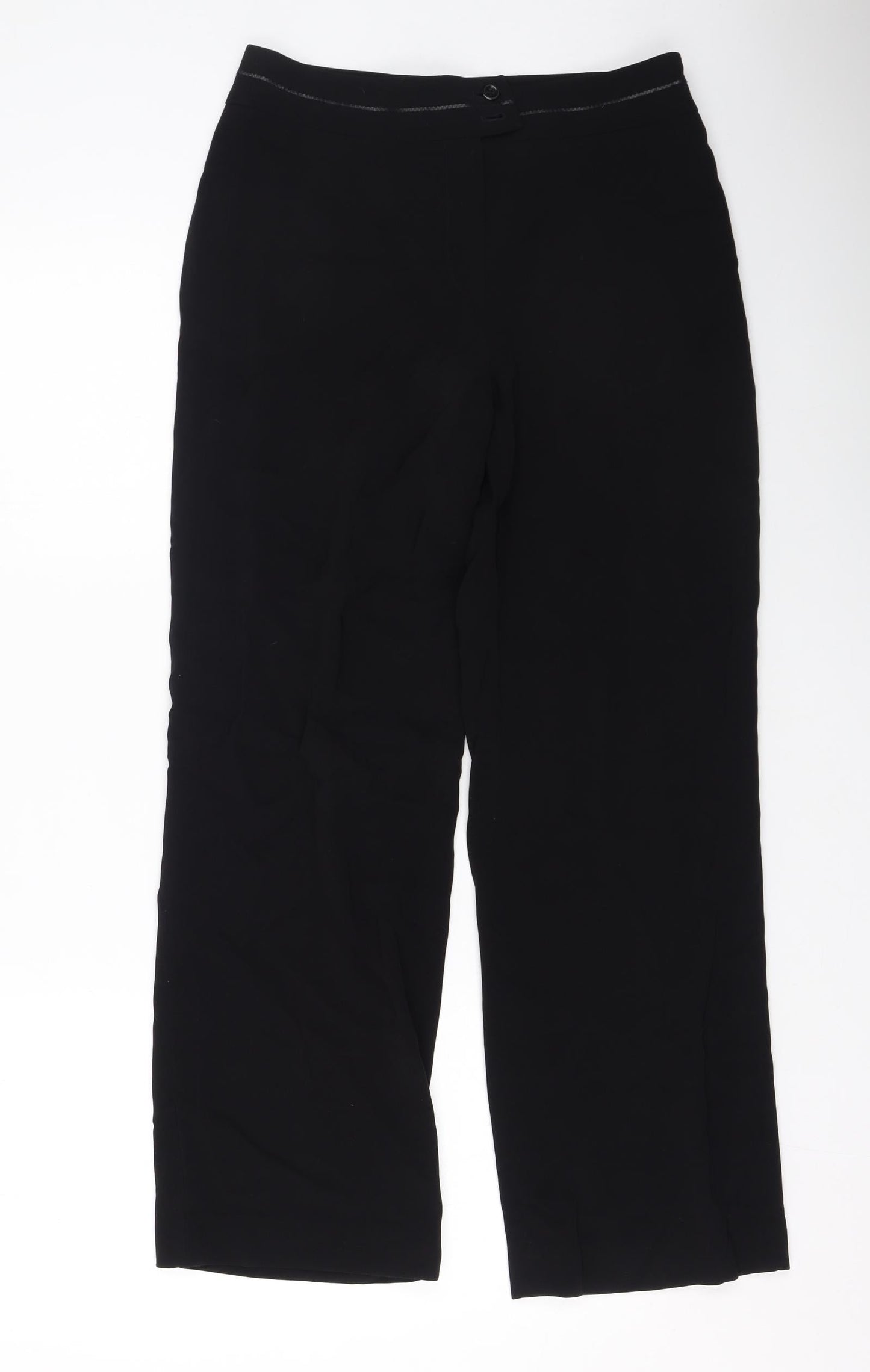 Gerry Weber Womens Black  Polyester Trousers  Size 36 L29 in Regular