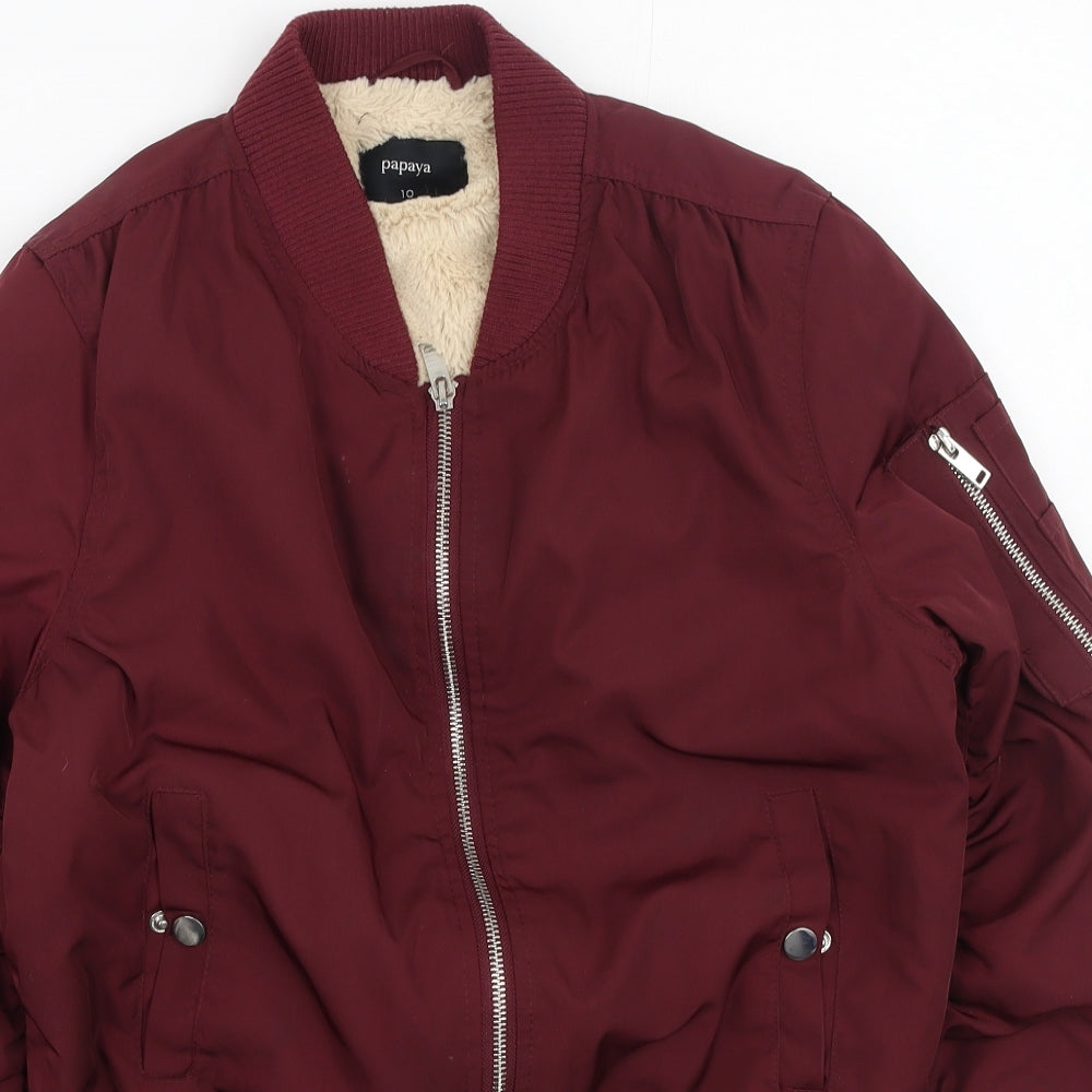 Papaya Womens Purple   Jacket  Size 10