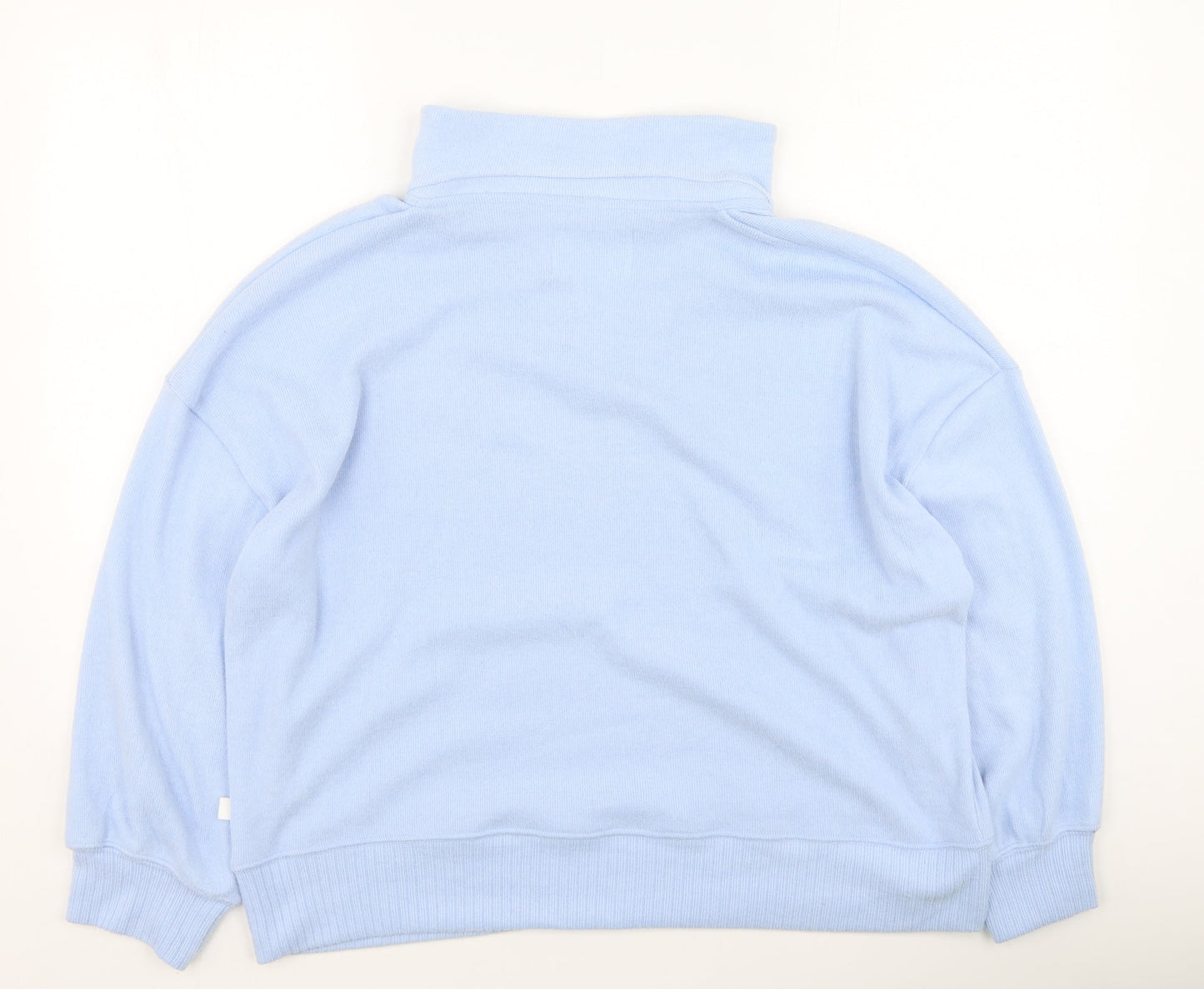 George  Womens Blue Collared  Polyester Pullover Jumper Size 16