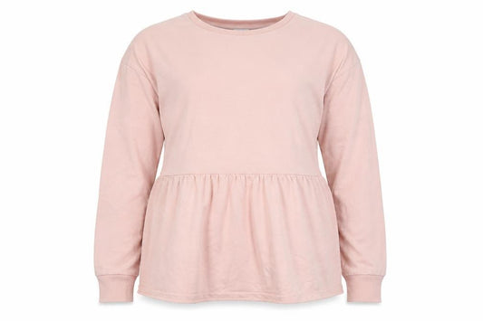 Matalan Womens Pink  Cotton Pullover Sweatshirt Size M