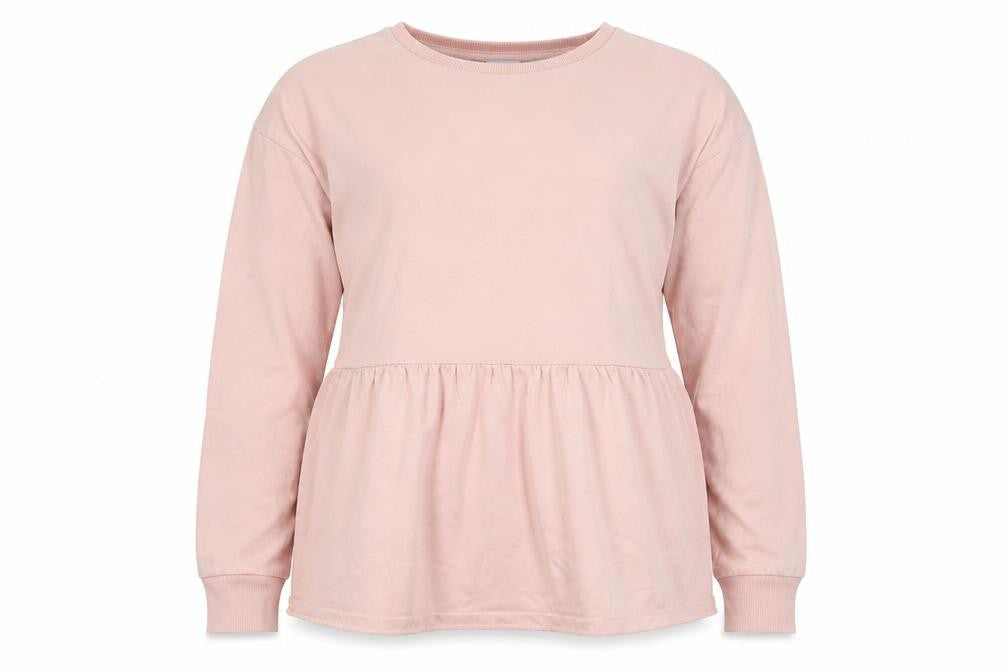 Matalan Womens Pink  Cotton Pullover Sweatshirt Size M