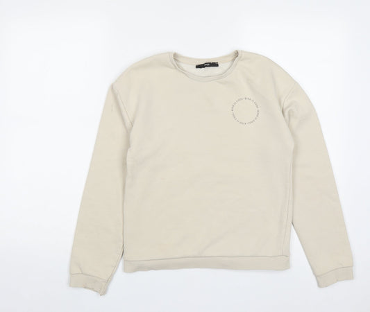 George Girls Beige  Cotton Pullover Sweatshirt Size 12-13 Years   - Kind Is Cool