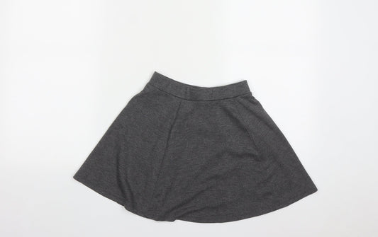 George Girls Grey  Polyester A-Line Skirt Size 8-9 Years  Regular