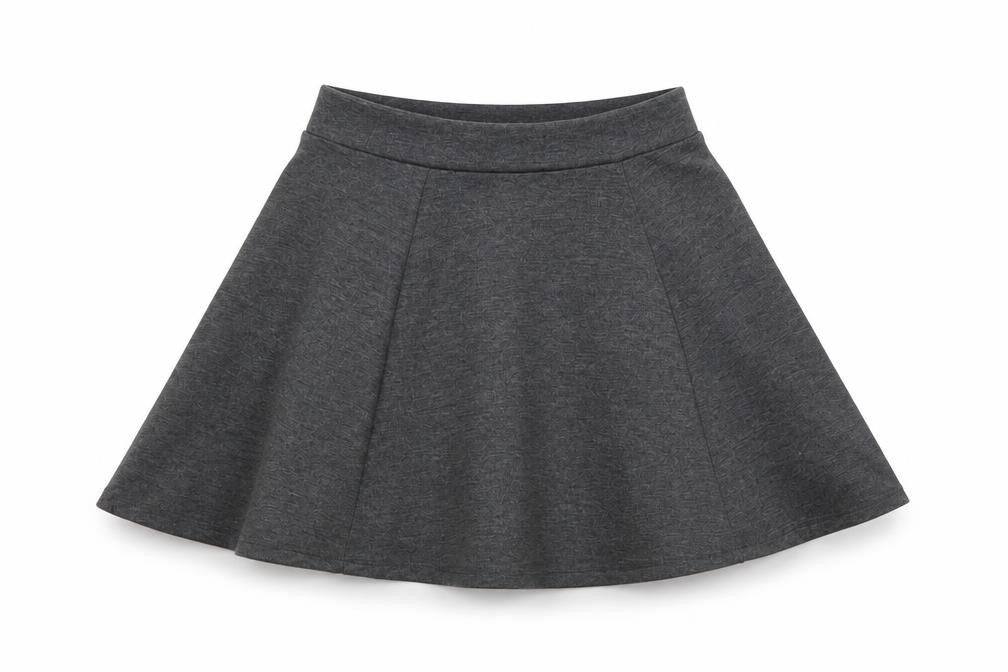 George Girls Grey  Polyester A-Line Skirt Size 8-9 Years  Regular